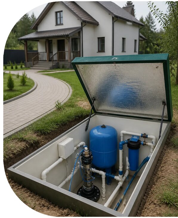 Автономное водоснабжение дома в Дедовске от 164925 р. | АПаруса-Ддв